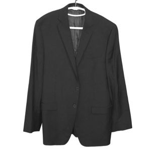 Calvin Klein slim fit black herringbone suit
